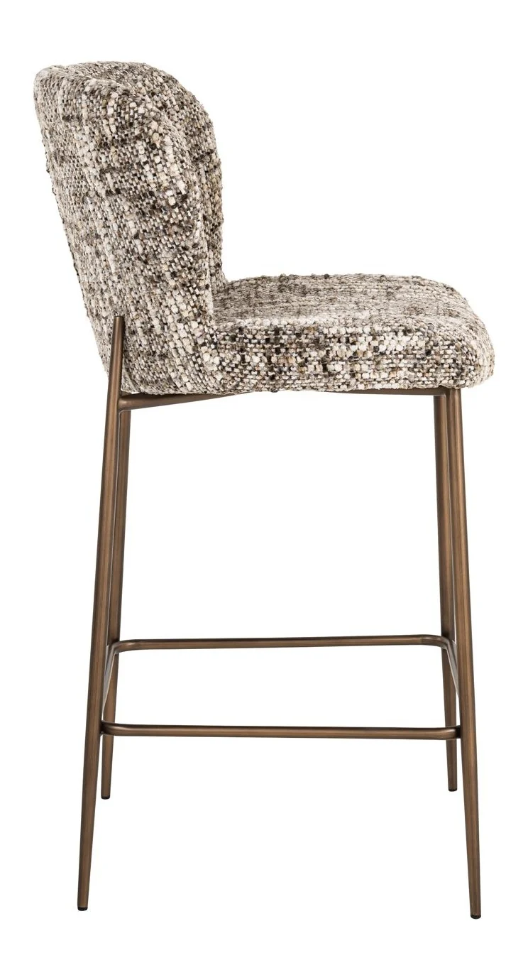 Barhocker Odarby in Braun – Richmond Design mit Polyester-Bezug