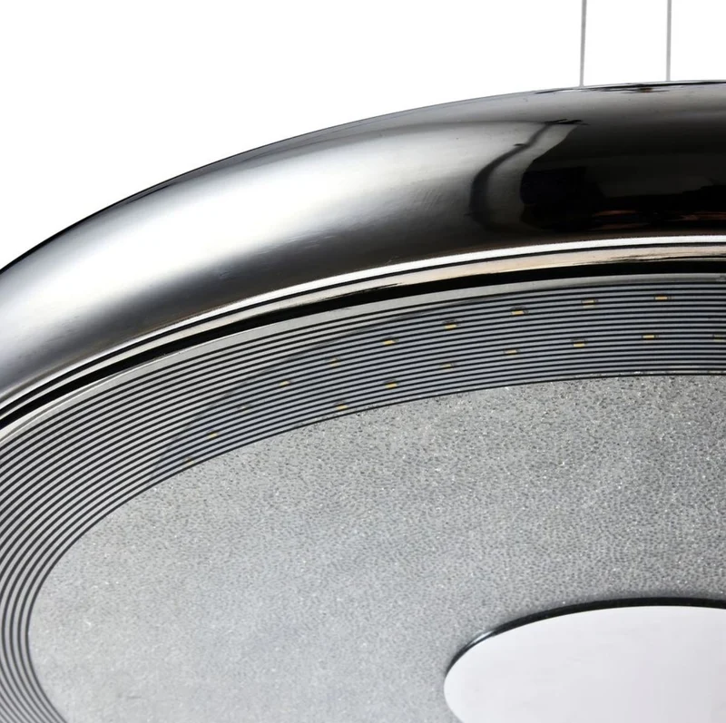 Casa Padrino Luxus Hängeleuchte Silber - Designer LED Lampe