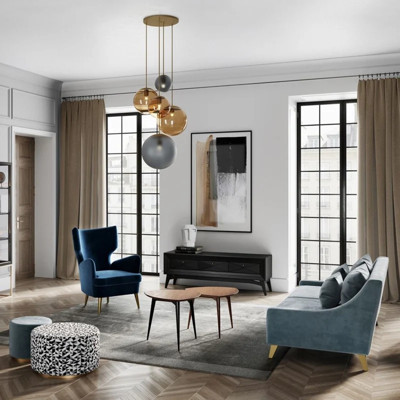Casa Padrino Luxus Neoklassik Sofa Hellblau / Gold 152 x 97 x H. 85 cm - Wohnzimmer Sofa - Hotel Sofa - Wohnzimmer Möbel - Hotel Möbel - Luxus Möbel - Neoklassik Möbel