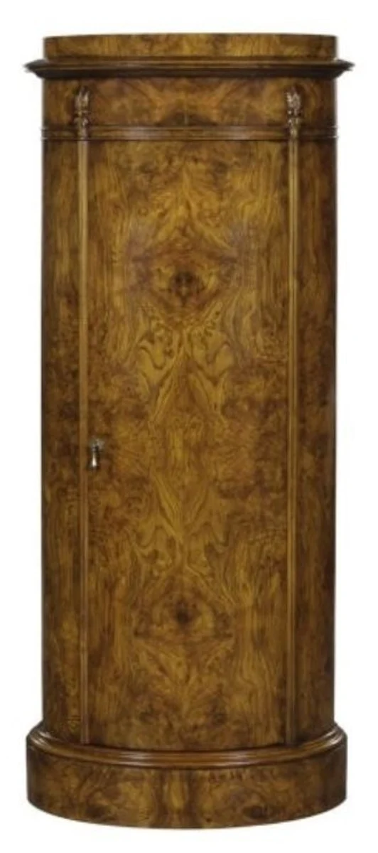 Casa Padrino Luxus Jugendstil Kommode mit Tür Hellbraun 62 x 39 x H. 145 cm - Barock & Jugendstil Möbel