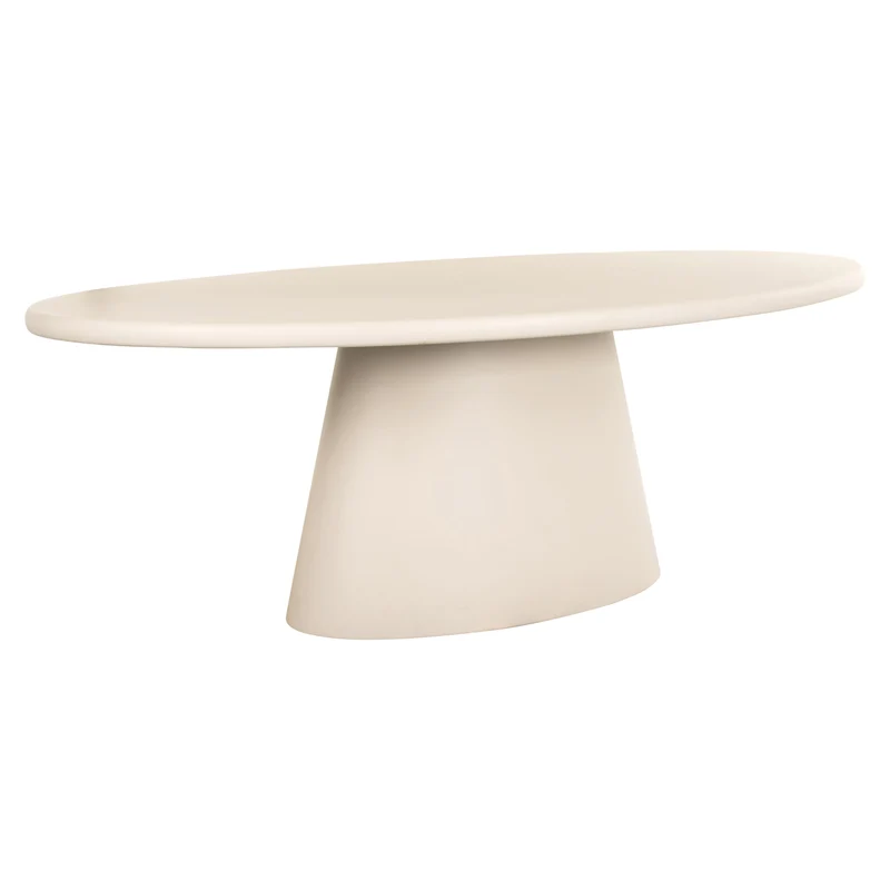 Esstisch Clayton 220 cm beige – MDF mit Eco-Plaster-Finish