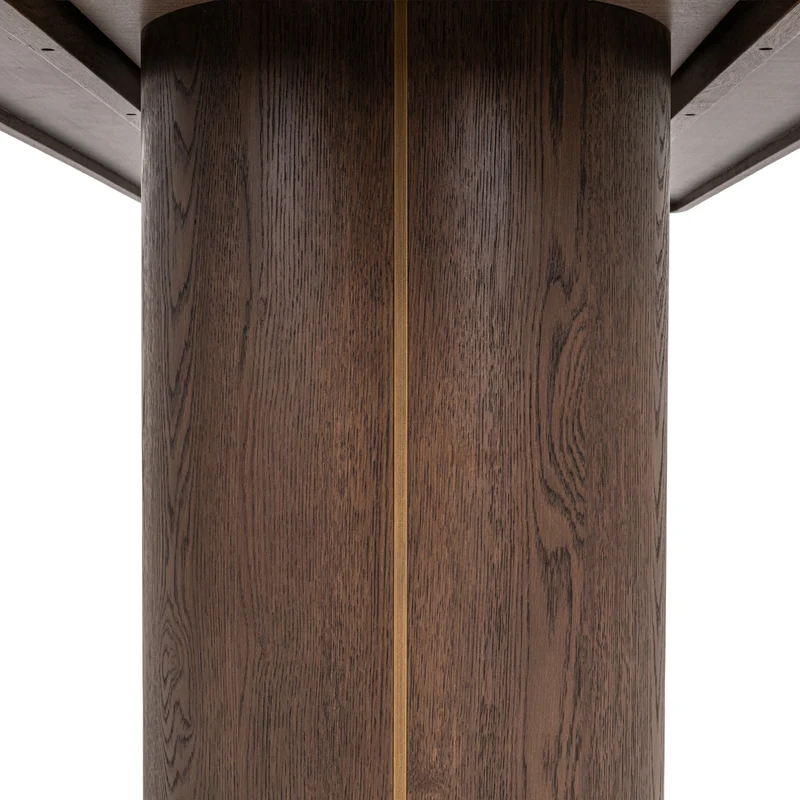 Esstisch Willox 235 cm Beige mit Glasplatte, Eiche und Metall
