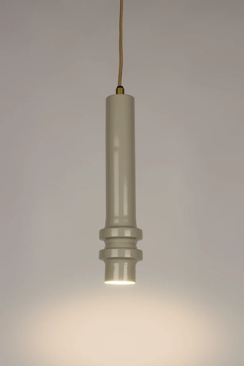 Pendelleuchte Duct M in Grau mit E14-Fassung fürs Wohnzimmer