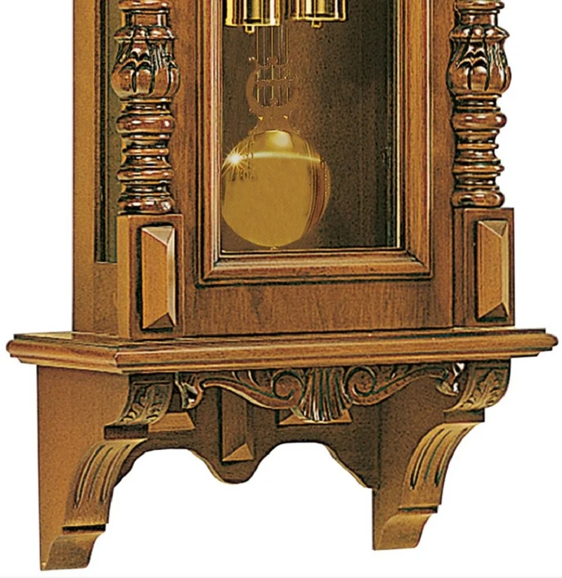 Casa Padrino Luxus Barock Wanduhr Braun / Gold - Handgeschnitzte Barockstil Uhr - Prunkvolle Barock Pendeluhr - Luxus Qualität - Made in Italy