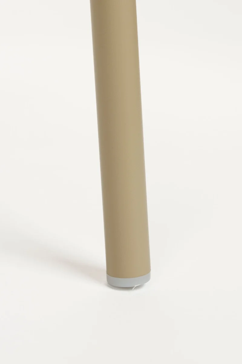 Esszimmerstuhl Jessica im 4er-Set, Beige mit Metallgestell für Küche