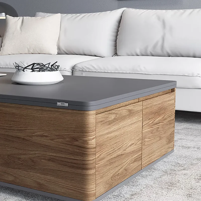3-in-1-Klapp-Lift-Top-Multifunktions-Couchtisch mit Universalrädern