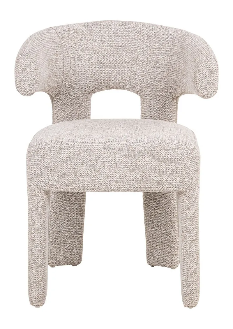 Esszimmerstuhl Nerio Natural Fancy mit gepolsterter Sitzfläche