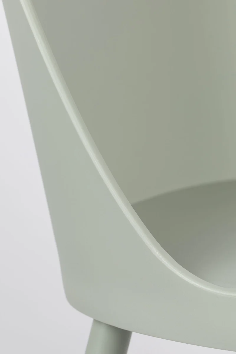 Esszimmerstuhl Pip im 2er-Set, Mint mit stabilem Metallgestell