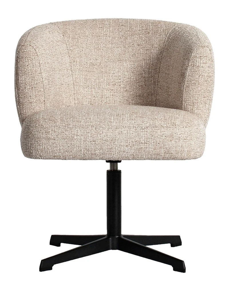 Esszimmerstuhl Dinan Cream Tweed mit Drehfunktion – Richmond