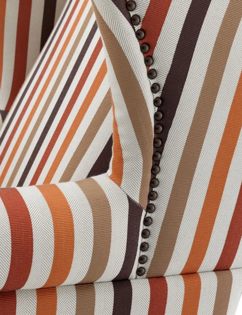 Casa Padrino Sessel mehrfarbig mit schwarzen Beinen 81 x 104 x H. 104 cm - Luxus Kollektion