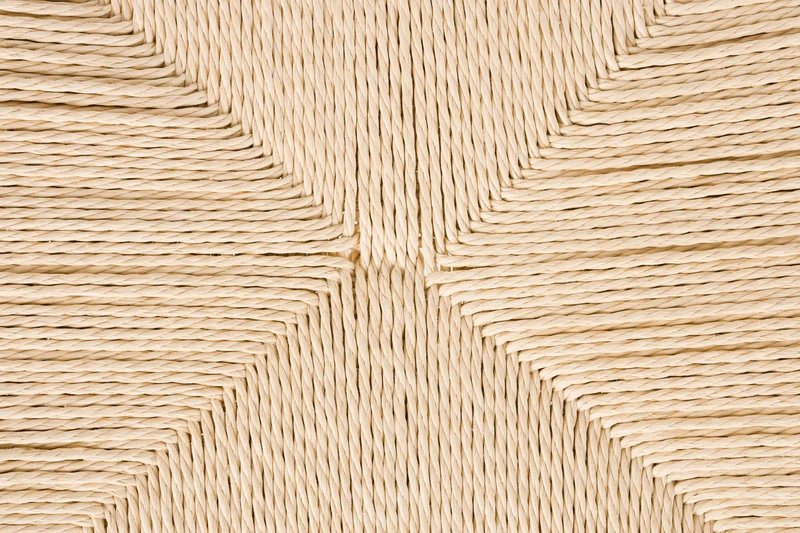 Esszimmerstuhl Che im 2er-Set, Walnut mit Seilsitz und Eisengestell