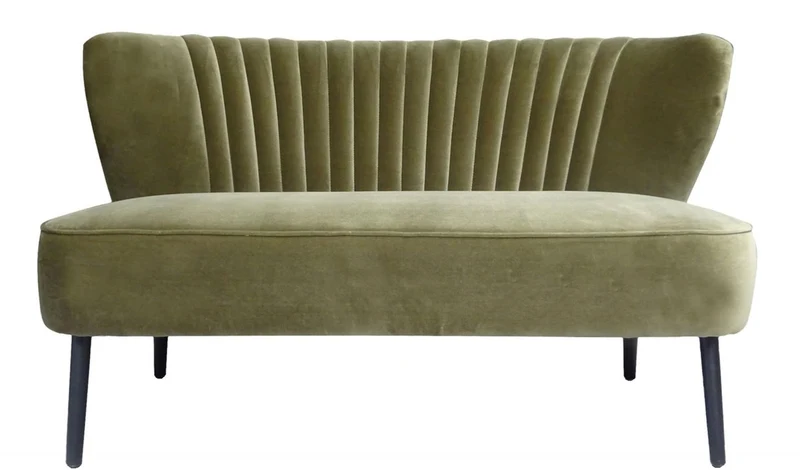 Casa Padrino Luxus Wohnzimmer Sofa Grün 129 x 75 x H. 73,5 cm - Designer Möbel
