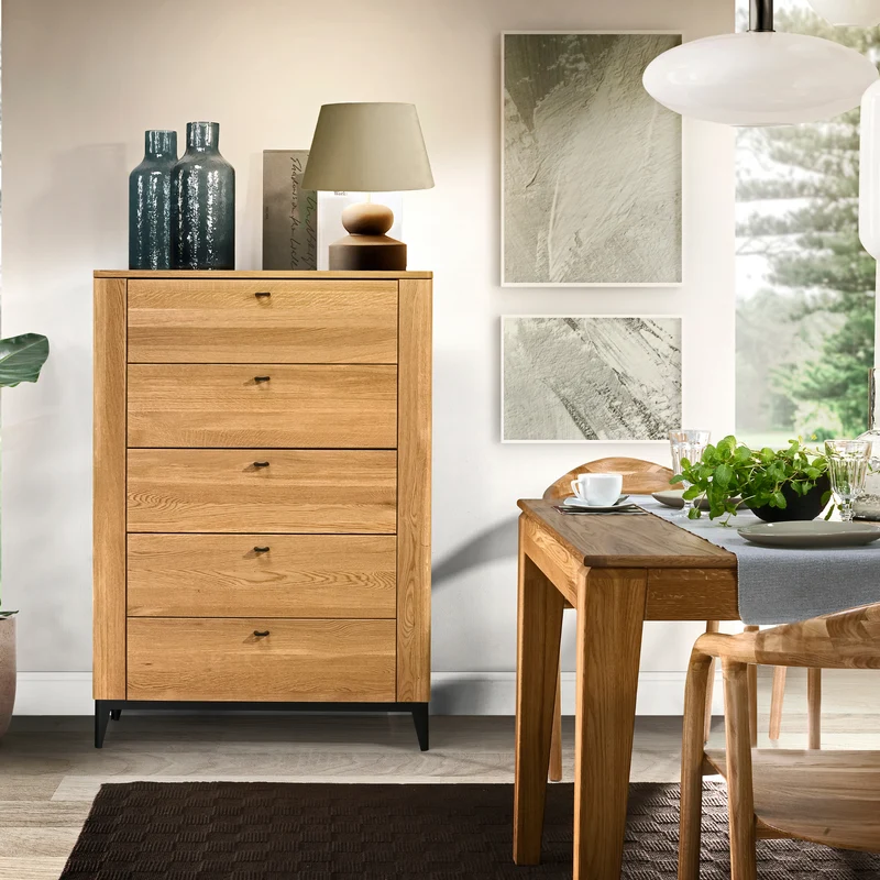 Kommode aus Eichenholz OPORTO 75 | LoftStory