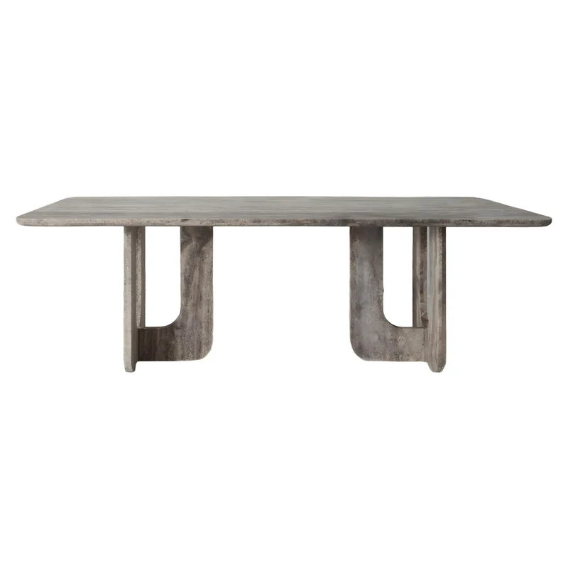 Esstisch Westin 230 grey, Travertin-Naturstein, 230x100 cm