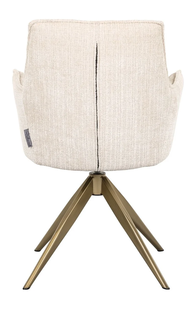 Esszimmerstuhl Dakota Niagara Beige mit Armlehne & Drehfunktion
