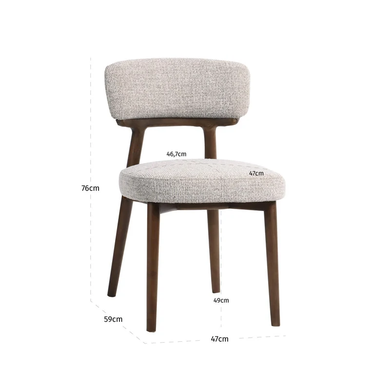 Esszimmerstuhl Basker natural fancy im 2er-Set, Buche-Gestell