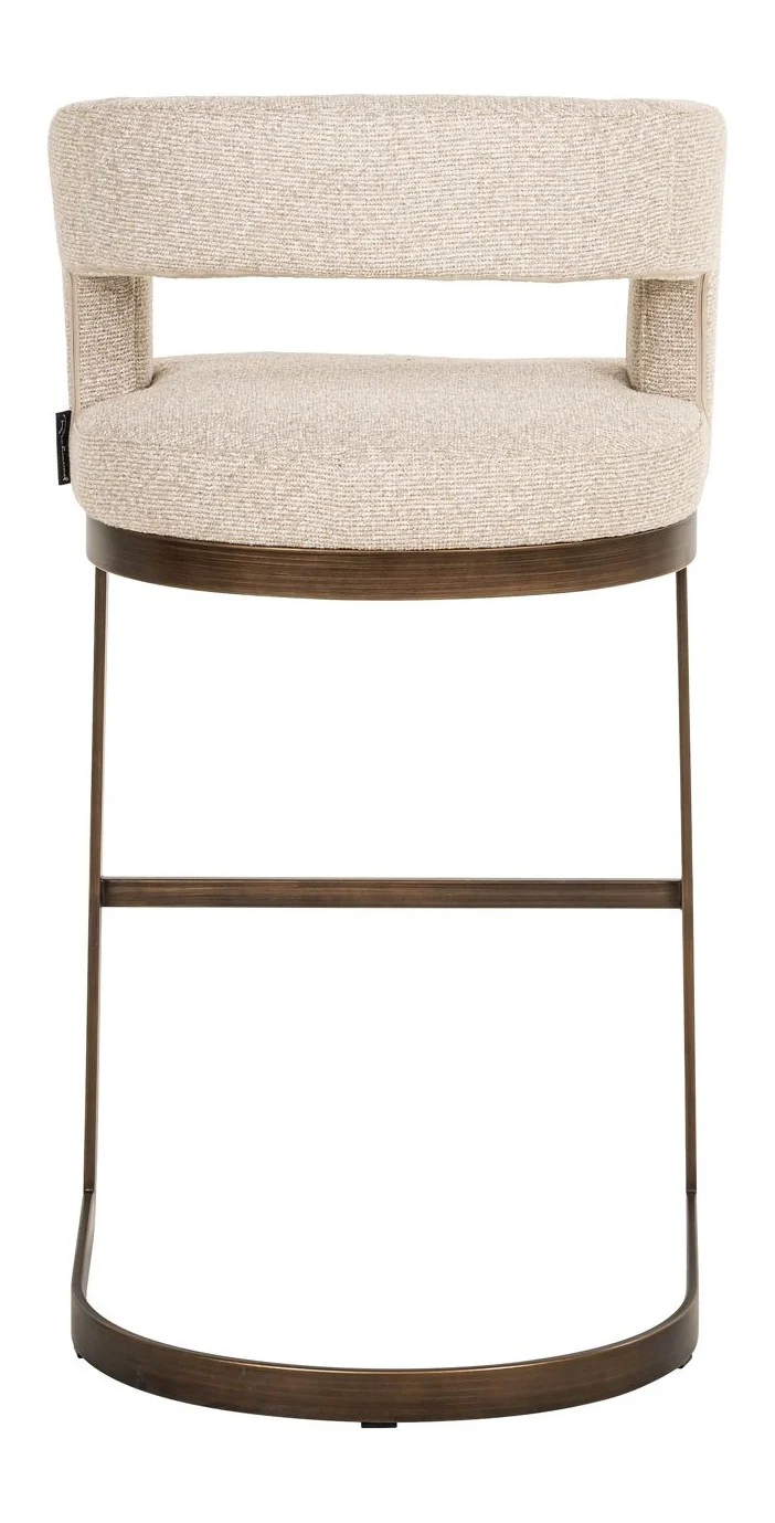 Barhocker Ellis biscotti – Richmond Thekenhocker mit Polsterbezug