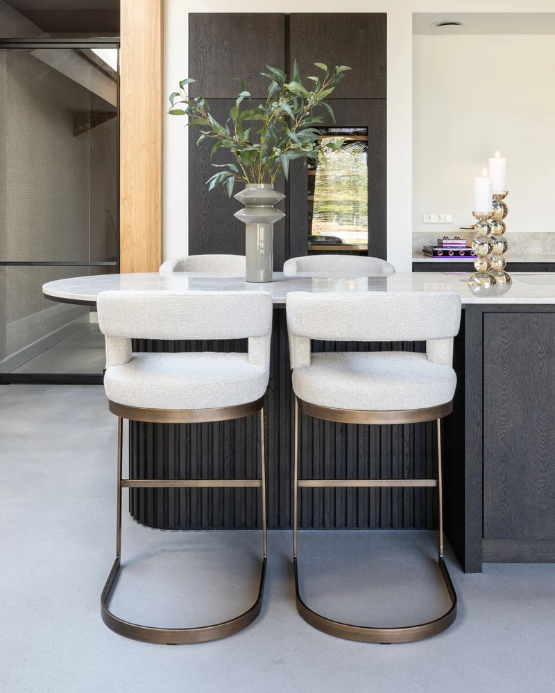 Barhocker Ellis biscotti – Richmond Thekenhocker mit Polsterbezug