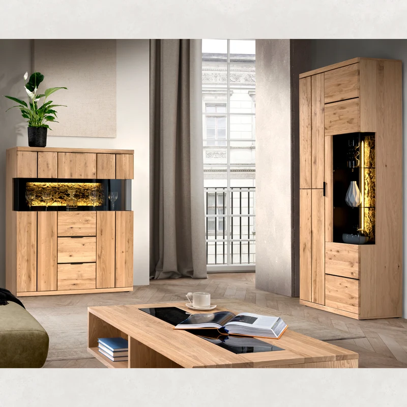 Vitrine aus Eichenholz NAPOLI 22 | LoftStory