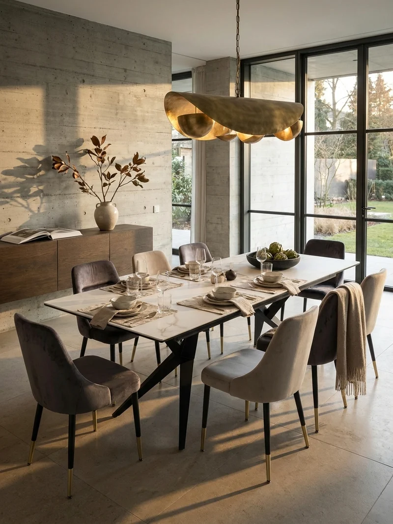 Esstisch Ausziehbar Keramik Glas Marmoroptik Groß