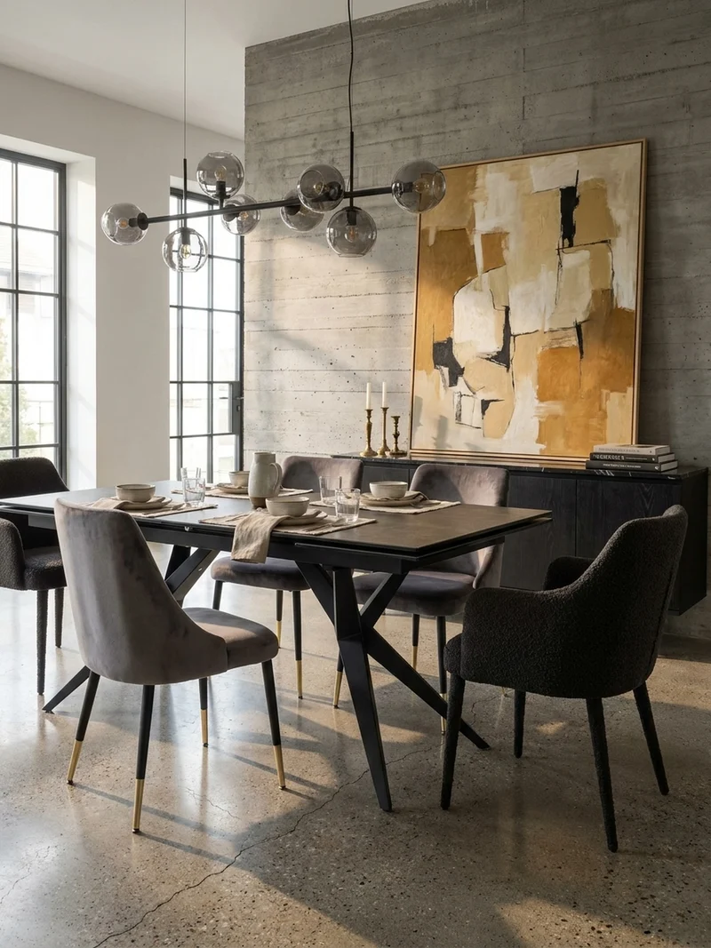 Esstisch Ausziehbar Keramik Glas Marmoroptik Groß