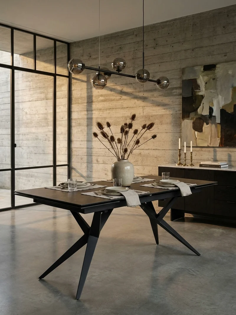 Esstisch Ausziehbar Keramik Glas Marmoroptik Groß