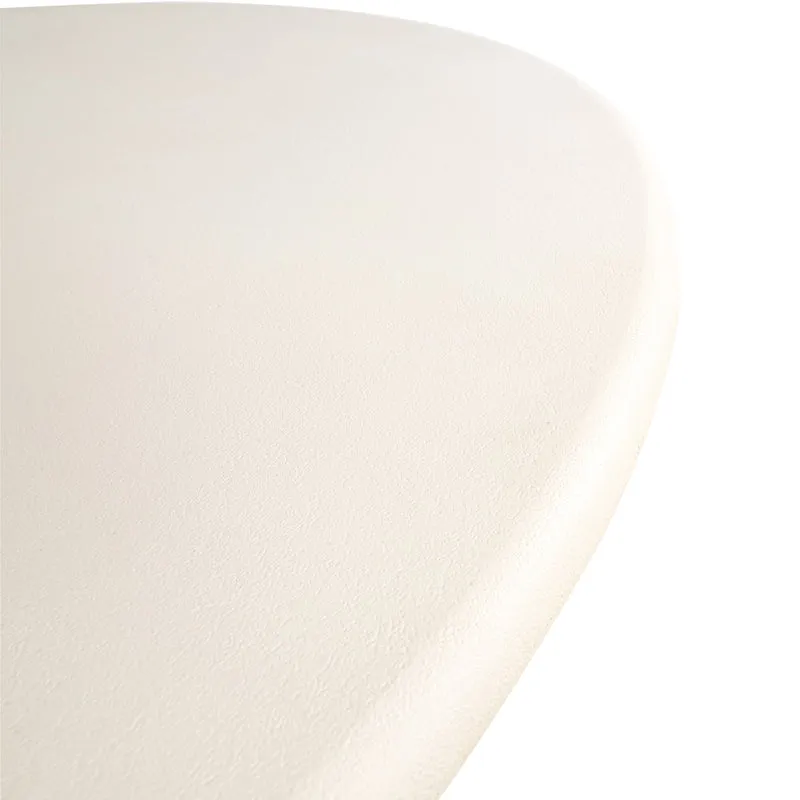 Esstisch Winslow Ø135 cm White – Runde Tischplatte, Metallgestell