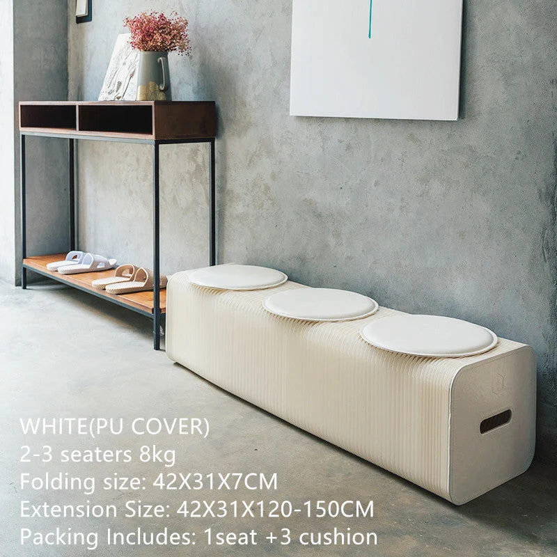 Moderner Entwurfs-Akkordeon-faltender Kraftpapierhocker-Sofa-Stuhl