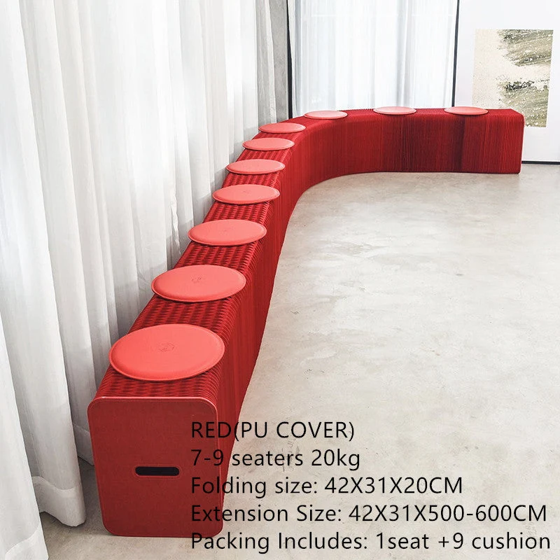 Moderner Entwurfs-Akkordeon-faltender Kraftpapierhocker-Sofa-Stuhl
