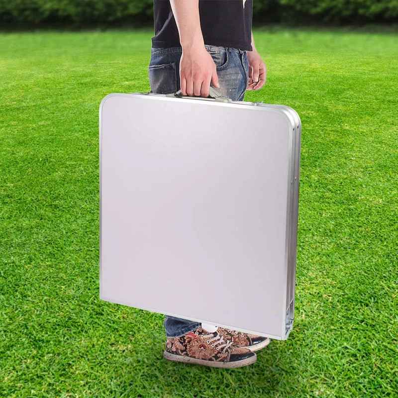 Klappbarer Picknicktisch aus Aluminium mit 4 Hockern