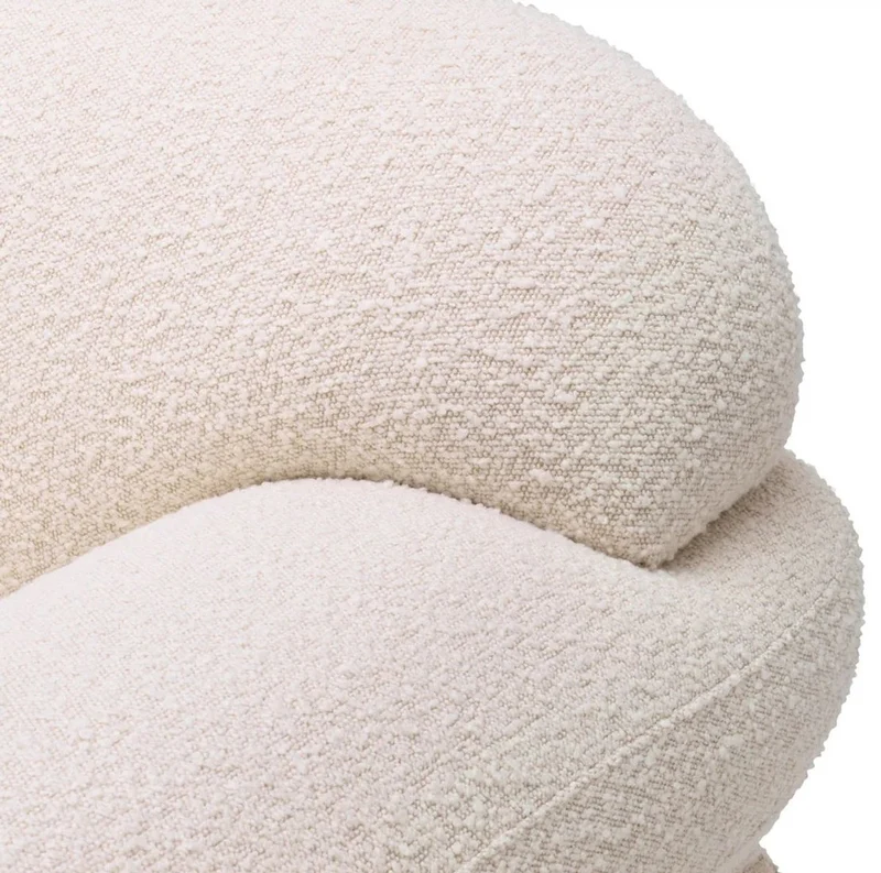 Casa Padrino Luxus Sessel Creme 124 x 91 x H. 73 cm - Wohnzimmer Sessel - Hotel Sessel - Wohnzimmer Möbel - Luxus Möbel - Wohnzimmer Einrichtung - Luxus Einrichtung - Möbel Luxus