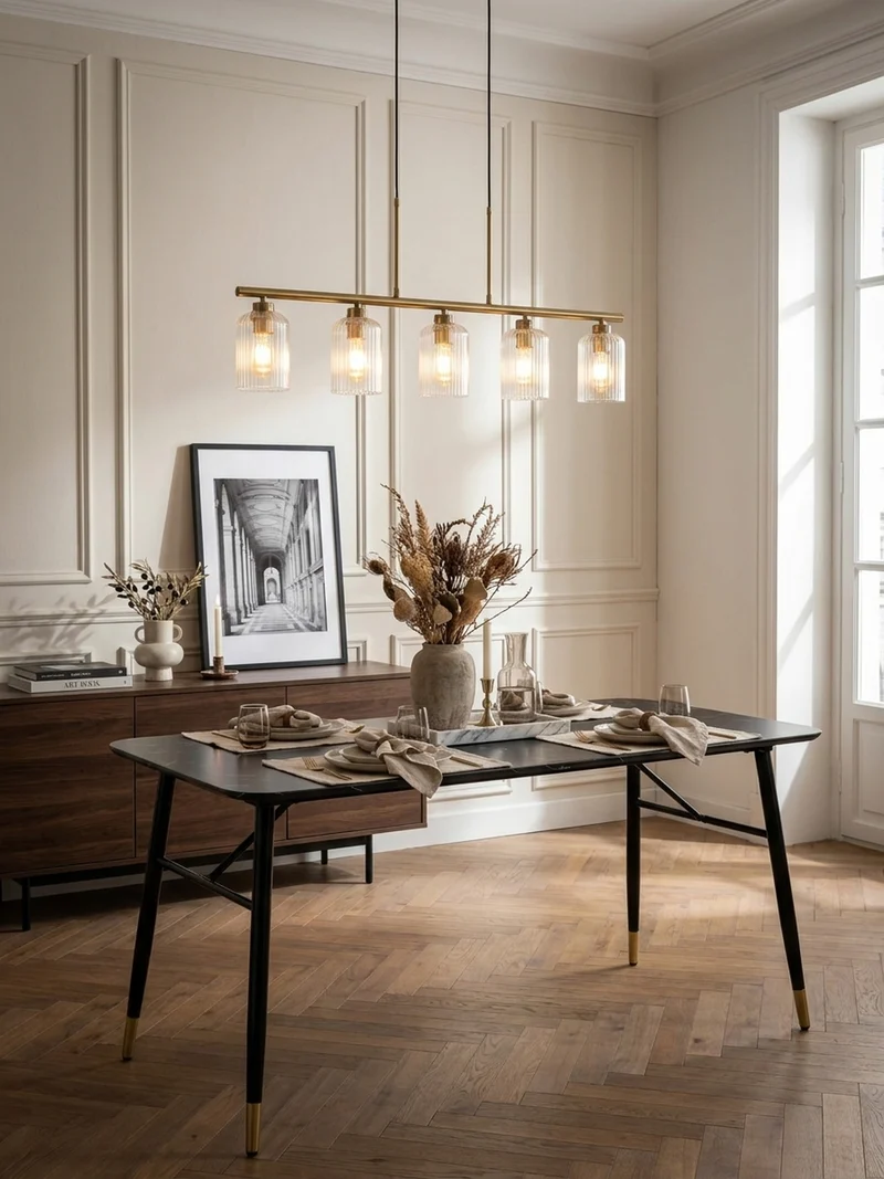 Esstisch Marmoroptik Metall Rechteckig Modern Klein