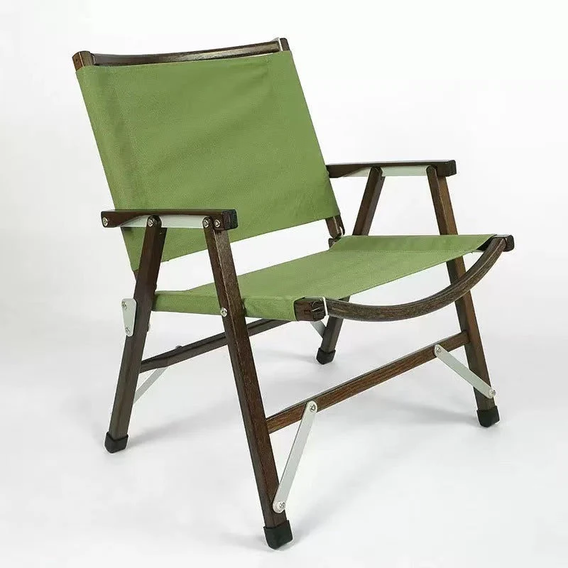 Outdoor Camping Klappstuhl aus massivem Holz Kermit