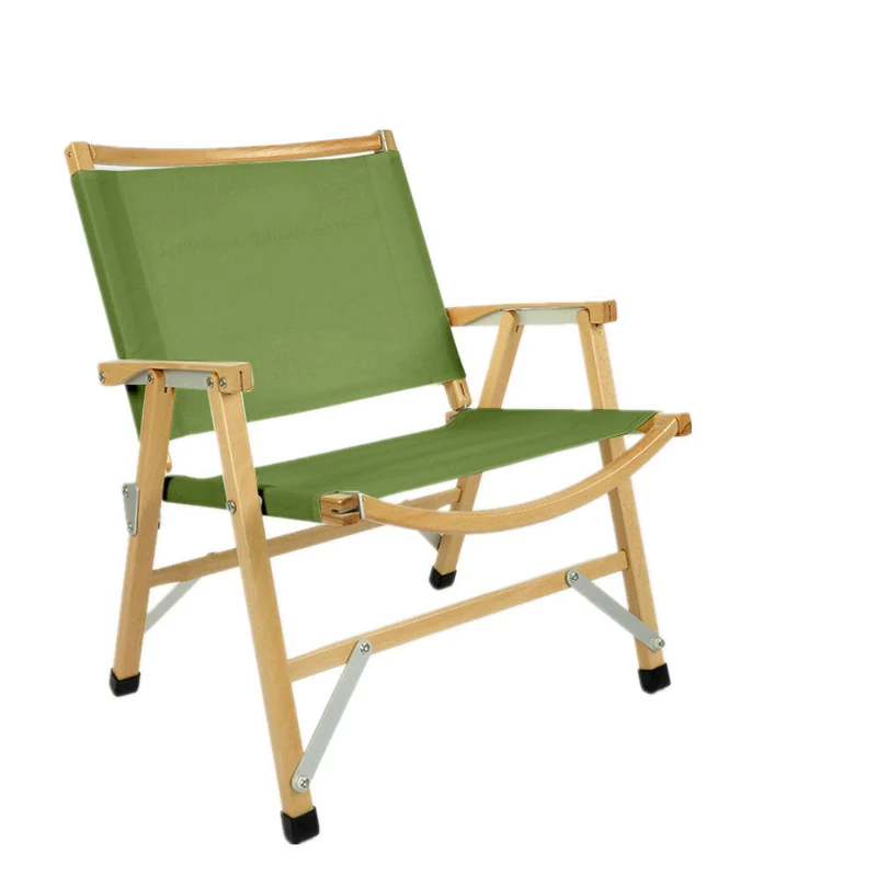 Outdoor Camping Klappstuhl aus massivem Holz Kermit