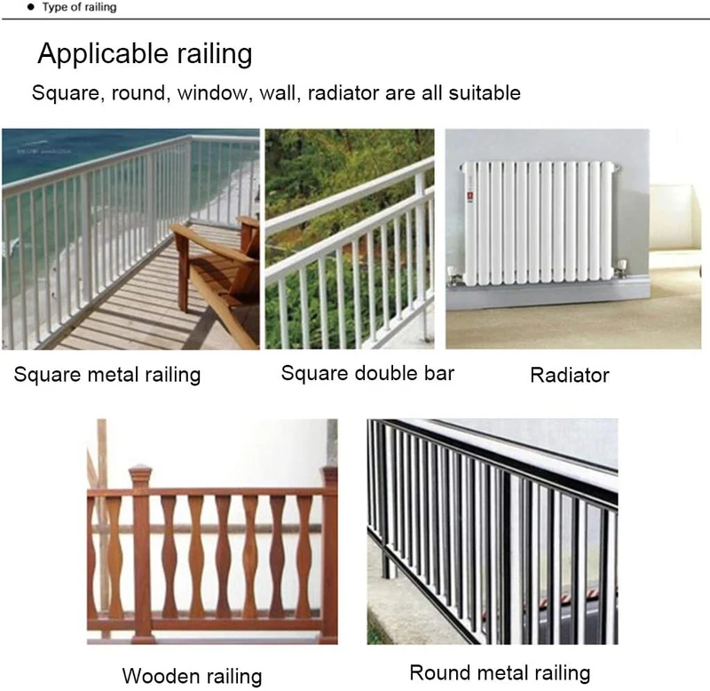 Klappbarer Balkon-Stehtisch für Geländer