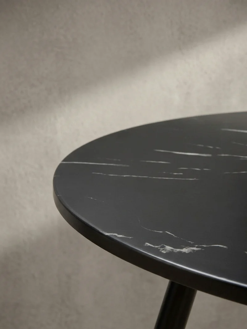 Esstisch Marmoroptik Metall Rund Modern