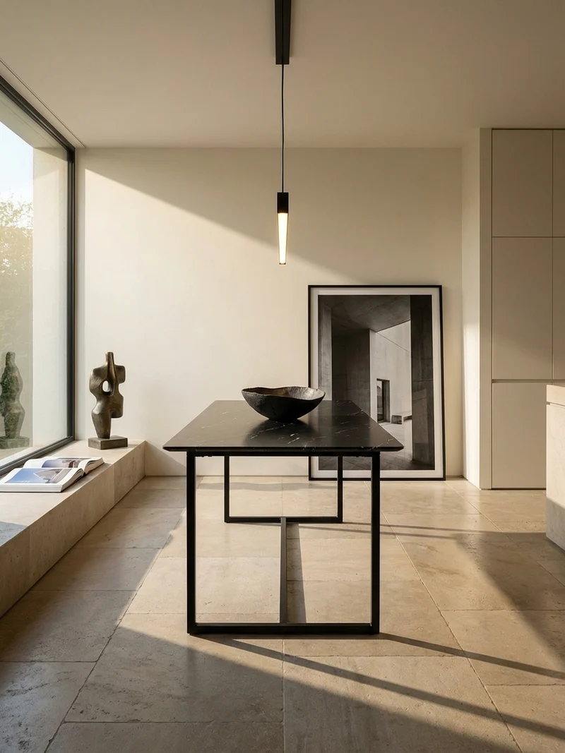 Esstisch Marmoroptik Metall Rechteckig Modern Klein