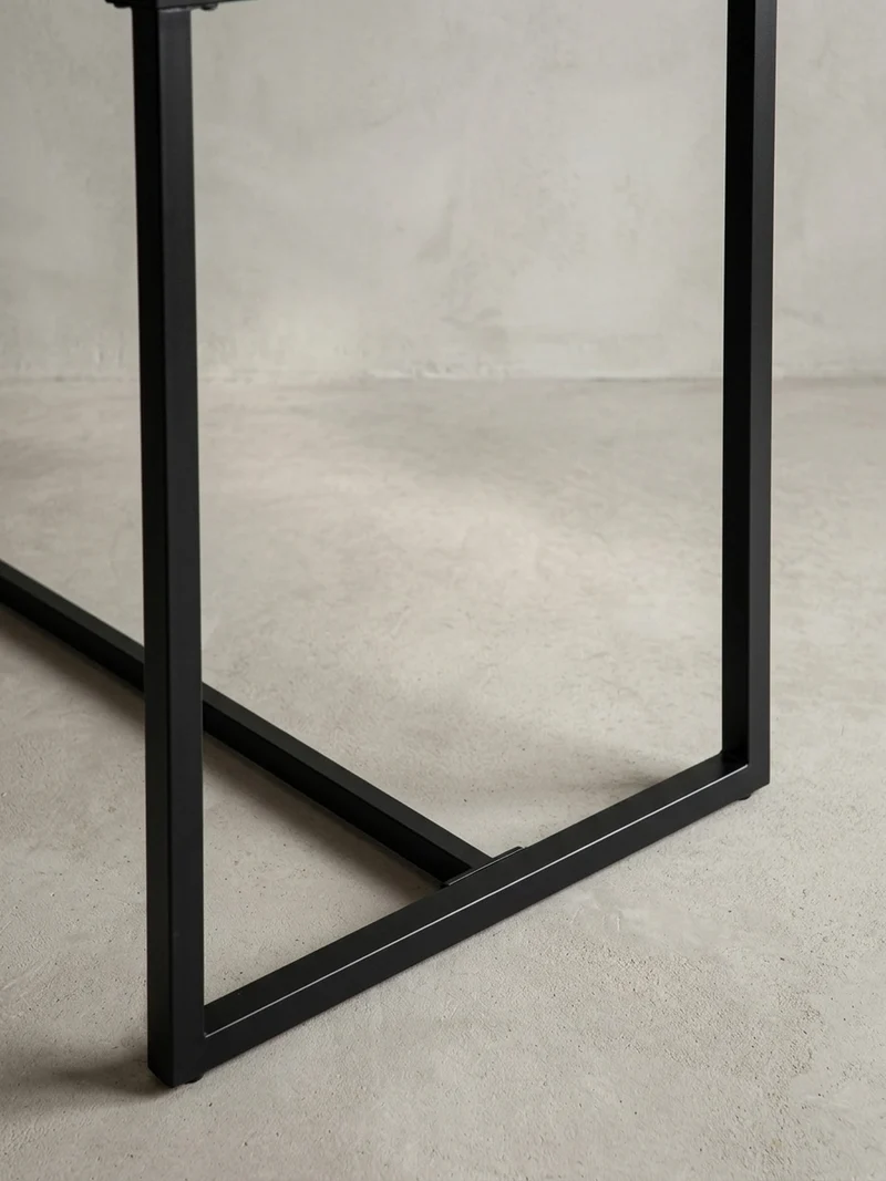 Esstisch Marmoroptik Metall Rechteckig Modern Klein