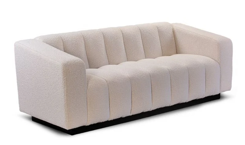 Casa Padrino Luxus Chesterfield Fußhocker Tete Bucle 195 x 90 x H. 78 cm - Eleganter Wohnzimmer Fußhocker mit Echtleder - Chesterfield Wohnzimmer Möbel