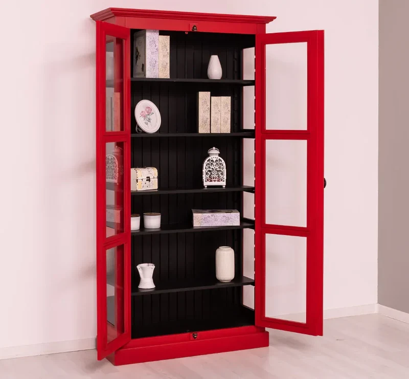 Massiver Schaukasten mit externem Verschlusssystem | Bücherregal | Vitrine