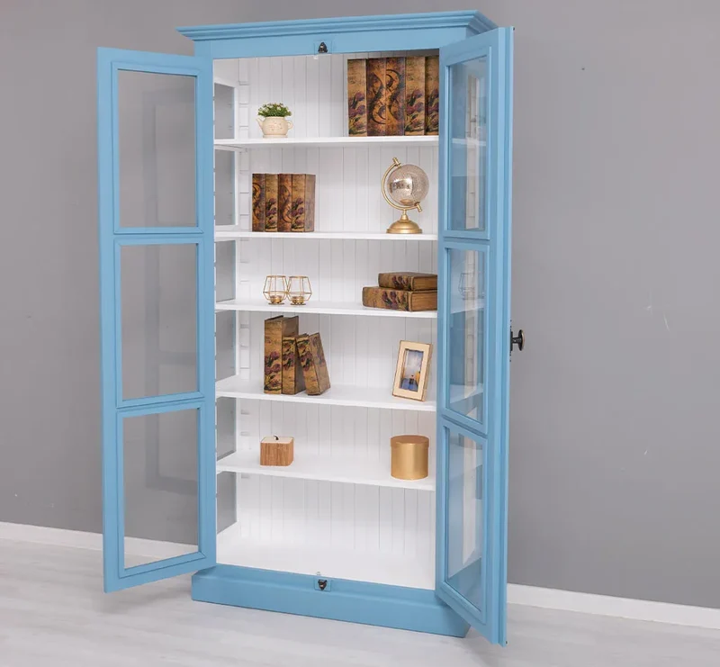 Massiver Schaukasten mit externem Verschlusssystem | Bücherregal | Vitrine