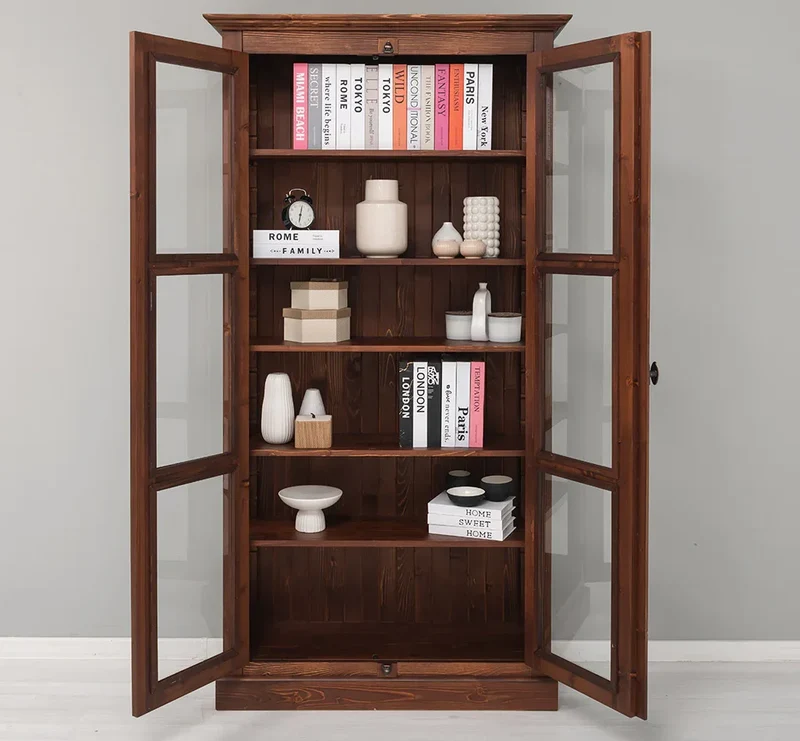 Massiver Schaukasten mit externem Verschlusssystem | Bücherregal | Vitrine