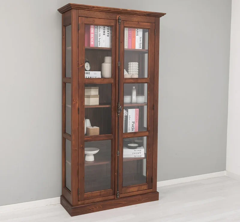 Massiver Schaukasten mit externem Verschlusssystem | Bücherregal | Vitrine