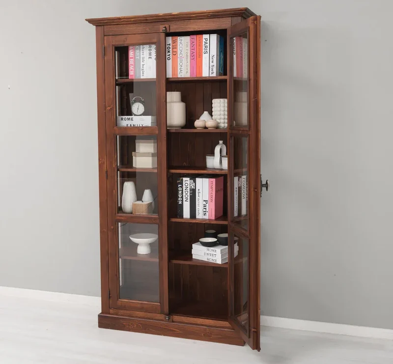 Massiver Schaukasten mit externem Verschlusssystem | Bücherregal | Vitrine