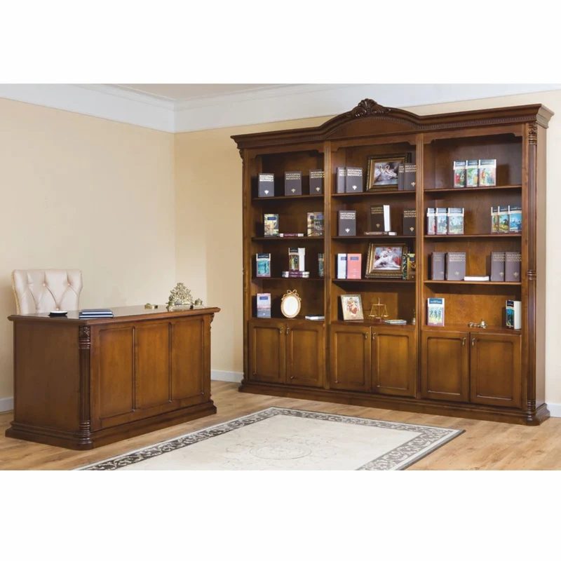 Casa Padrino Luxus Barock Schreibtisch Braun 140 cm - Barock Büro Möbel