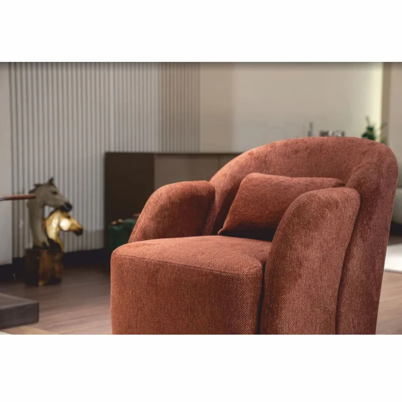 Casa Padrino Luxus Wohnzimmer & Hotel Sessel Braun / Naturfarben 80 x 90 x H. 85 cm - Luxus Möbel