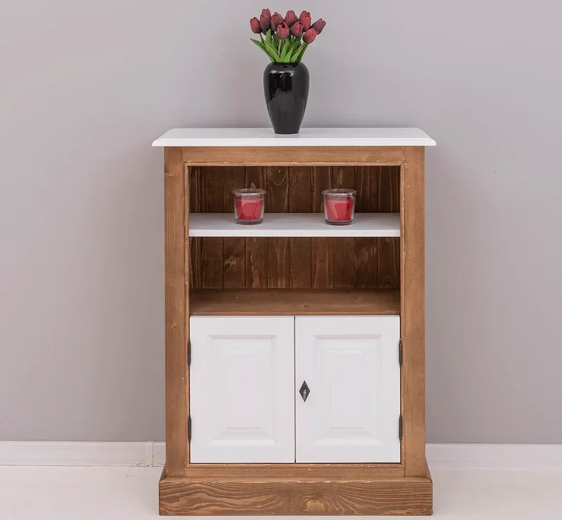 Schmales Sideboard aus Massivholz - in verschiedenen Farben