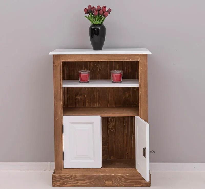 Schmales Sideboard aus Massivholz - in verschiedenen Farben