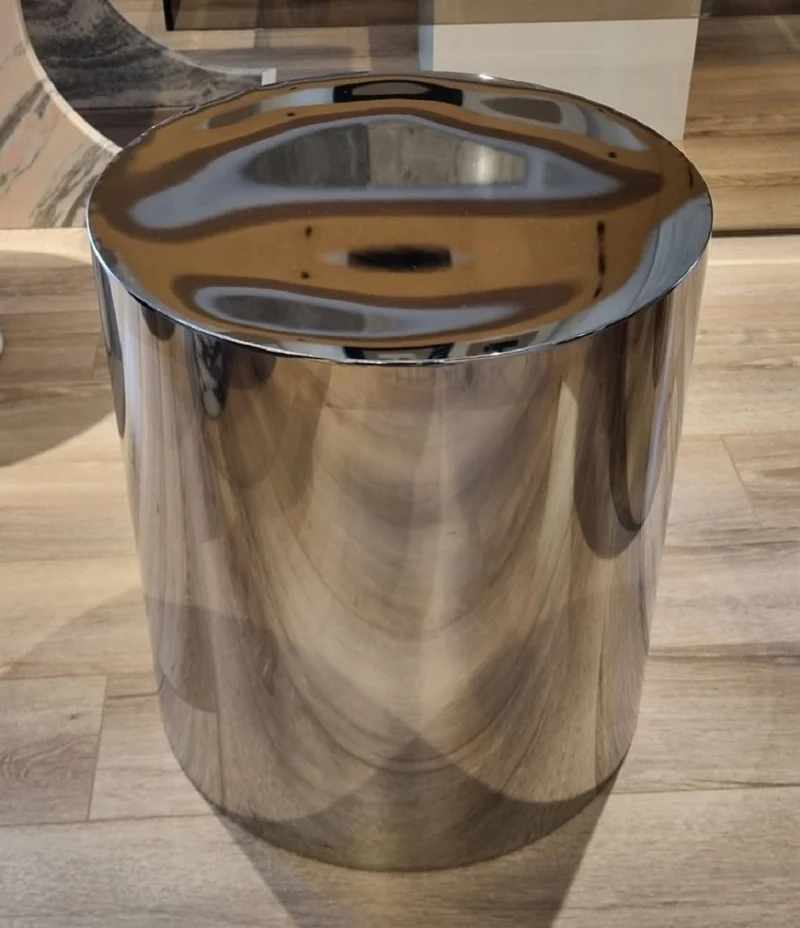 Casa Padrino Luxus Metall Beistelltisch Set Silber - Luxus Wohnzimmer Möbel