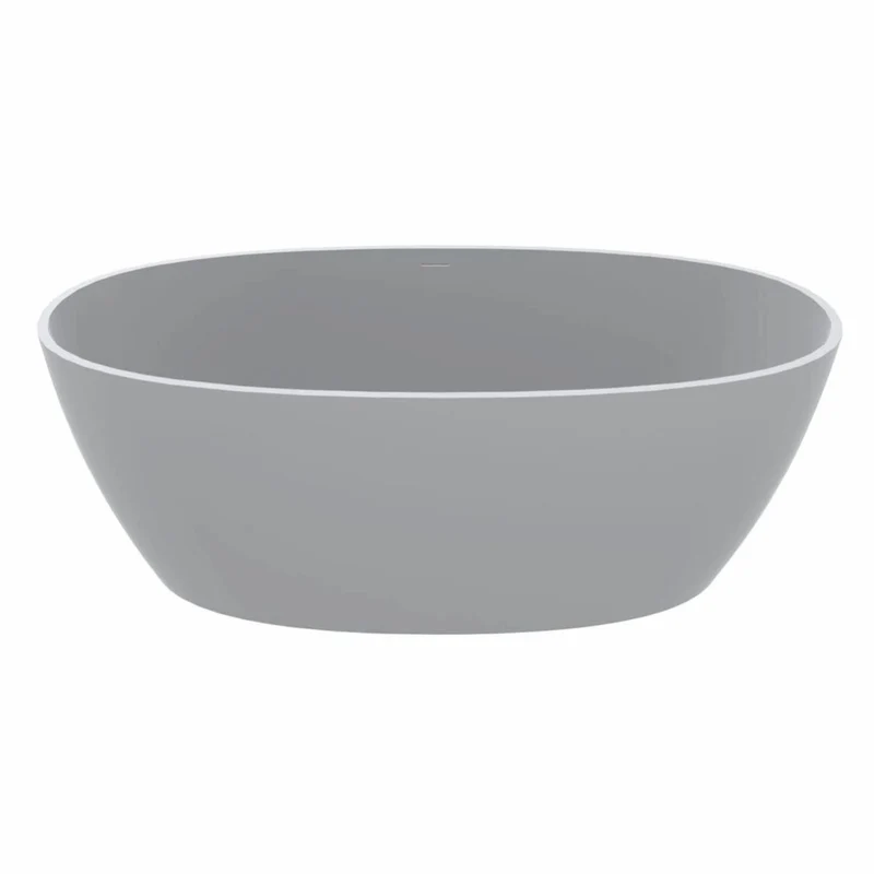 Casa Padrino Freistehende Luxus Badewanne Hochglanz Weiß 169,4 cm - Badezimmer Möbel